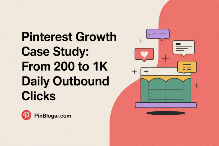 Pinterest Growth Case Study: From 200 to 1K Daily Outbound Clicks